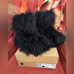 Black Mongolian UGGS.  Brand New!